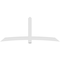 Ekena Millwork Bellingham Architectural Grade PVC Gable Bracket, 108"W x 45"H x 4"D x 6"F, 10/12 Pitch GBP108X45X0406BEL00 - alternate 4